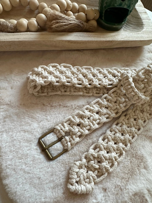 Ceinture en macramé Les ficelles de Chanel