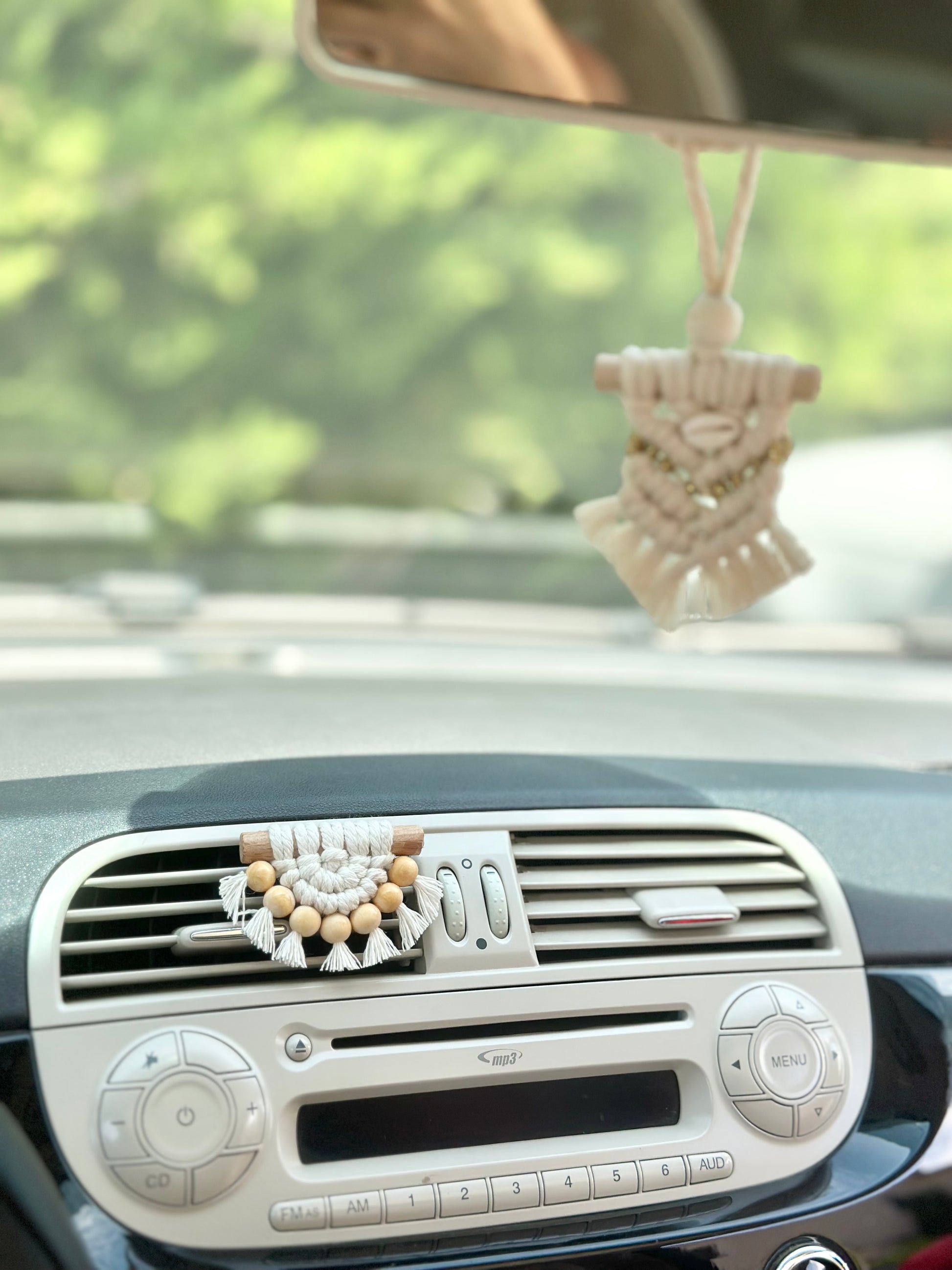 Parfum de voiture avec clip pour ventilateur de voiture - bois